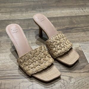 A New Day Women's Brown Woven Heels